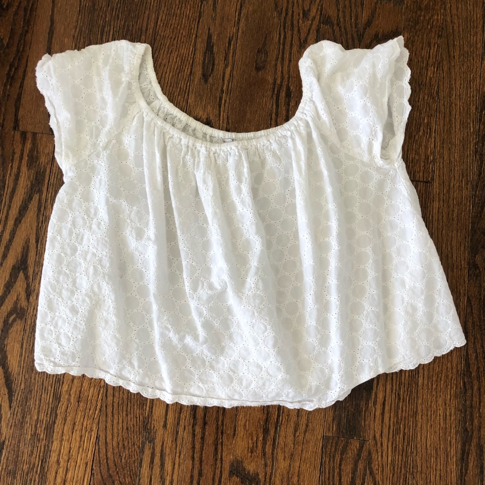 White off the shoulder top